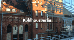 Desktop Screenshot of kuehlhaus-berlin.com