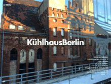 Tablet Screenshot of kuehlhaus-berlin.com